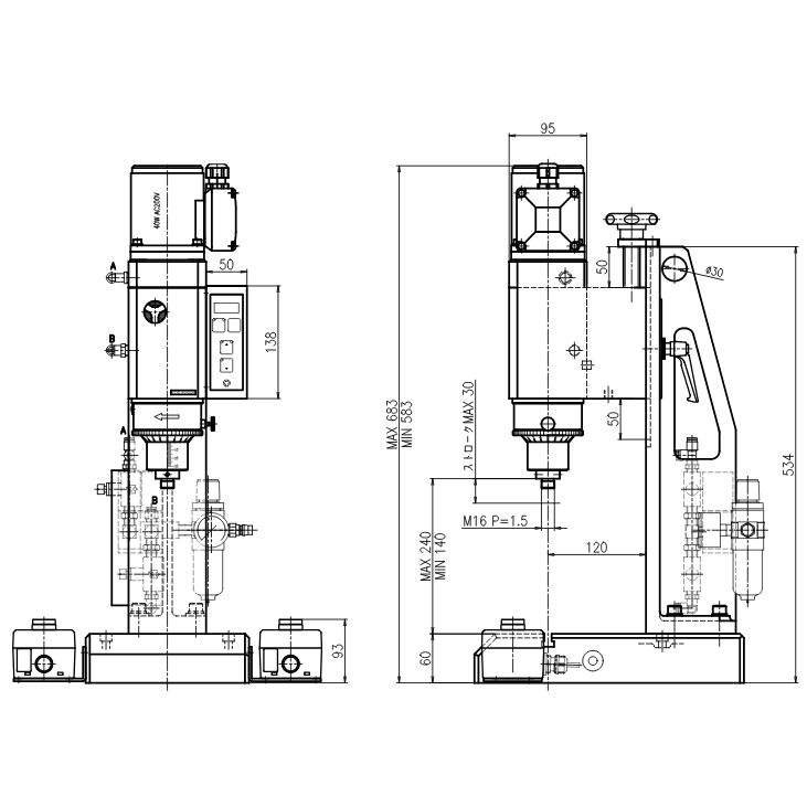 Used Pneumatic Riveting Machine Vertical Stainless Steel Pressure Hardware Automatic T Nut Ladder Press Bench Top Brake Shoe