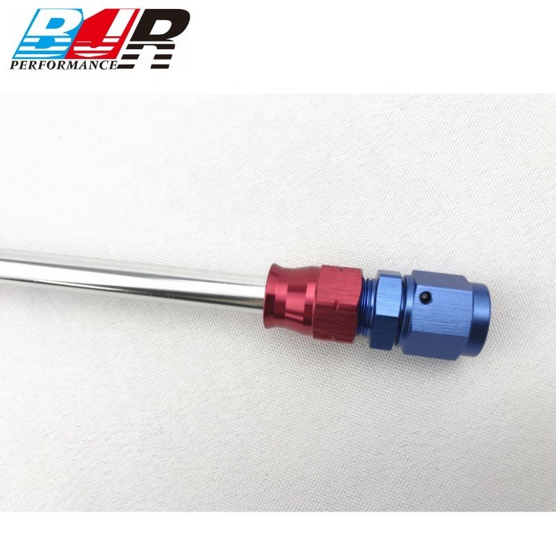 BJR Racing Parts Fuel Line Hose 1/2" 3/8" 5/16" Black Aluminum Hardline Tubing
