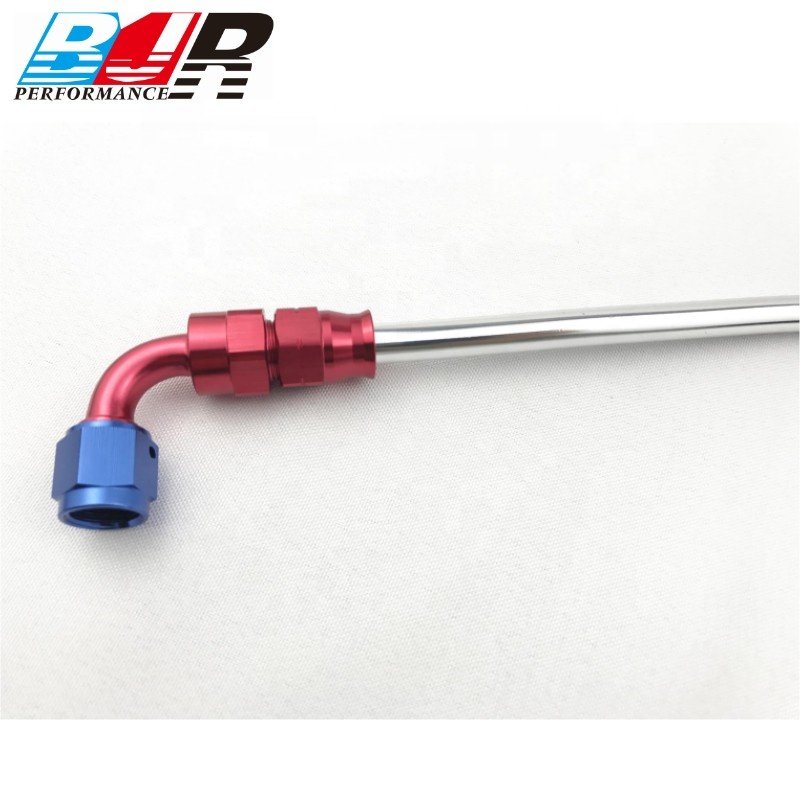 BJR Racing Parts Fuel Line Hose 1/2" 3/8" 5/16" Black Aluminum Hardline Tubing