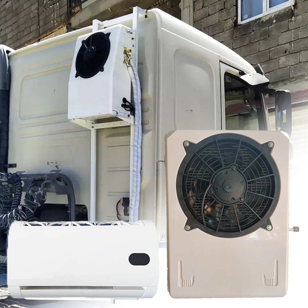24V AC Mini Auto Parking Air Conditioner for Cars and Caravans Van Vehicle 12V AC Unit