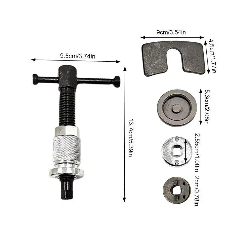 5pcs Car Repair Tools Piston Rewind Disassemble Kits Hand Brake Caliper Piston Rewind Tool Sets for Car Repair