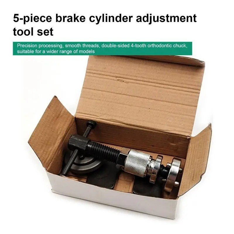5pcs Car Repair Tools Piston Rewind Disassemble Kits Hand Brake Caliper Piston Rewind Tool Sets for Car Repair
