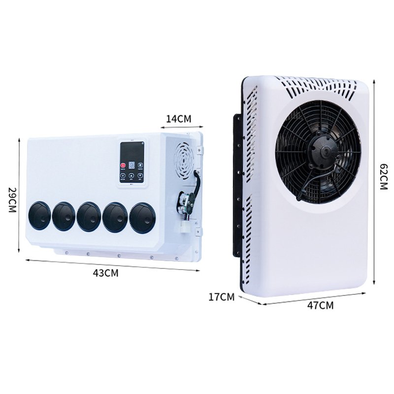 12 24 Volt Split air Conditioning Parking Cooler for Trucks Cabin