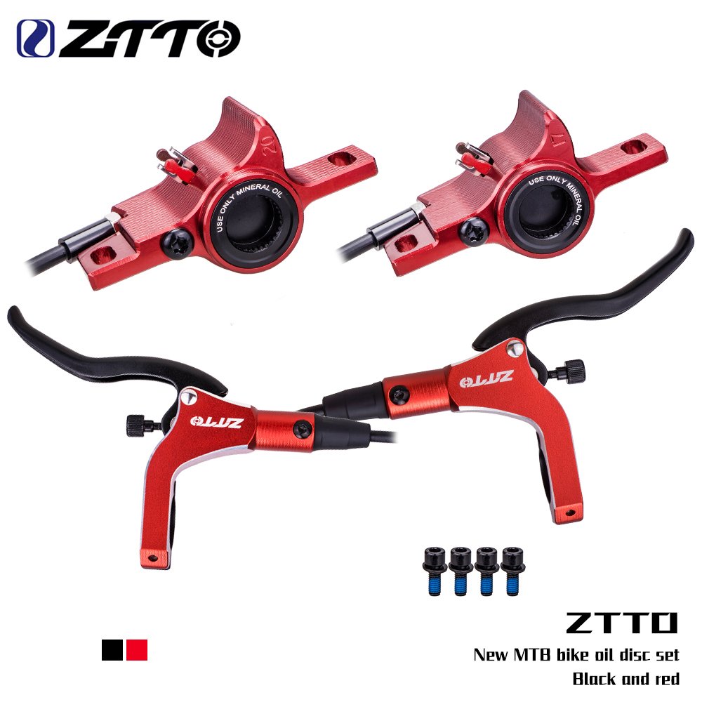 ZTTO MTB Hydraulic Disc Brake V1 CNC Calipers Dual Piston Left Front Right Rear Rotor Oil Pressure Rotor M6100 MT200
