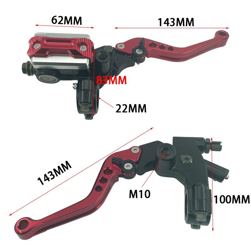 Motorcycle CNC Hydraulic Brake Lever Clutch Master Cylinder 7/8" 22MM Universal Motorcycle Brake Pump Handle for Honda Yamaha