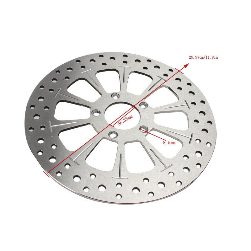 11.8-inch Brake Disc the Front Wheel Brake Disc Is Suitable for Retrofitting (08-24) Harley Touring Series Models