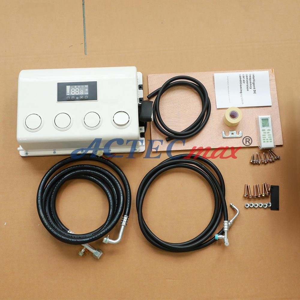 ACTECmax Universal Rooftop Car Air Conditioning AC.161.071.03 Battery 12 Volt Auto Parking Air Conditioner for Truck RV Vans