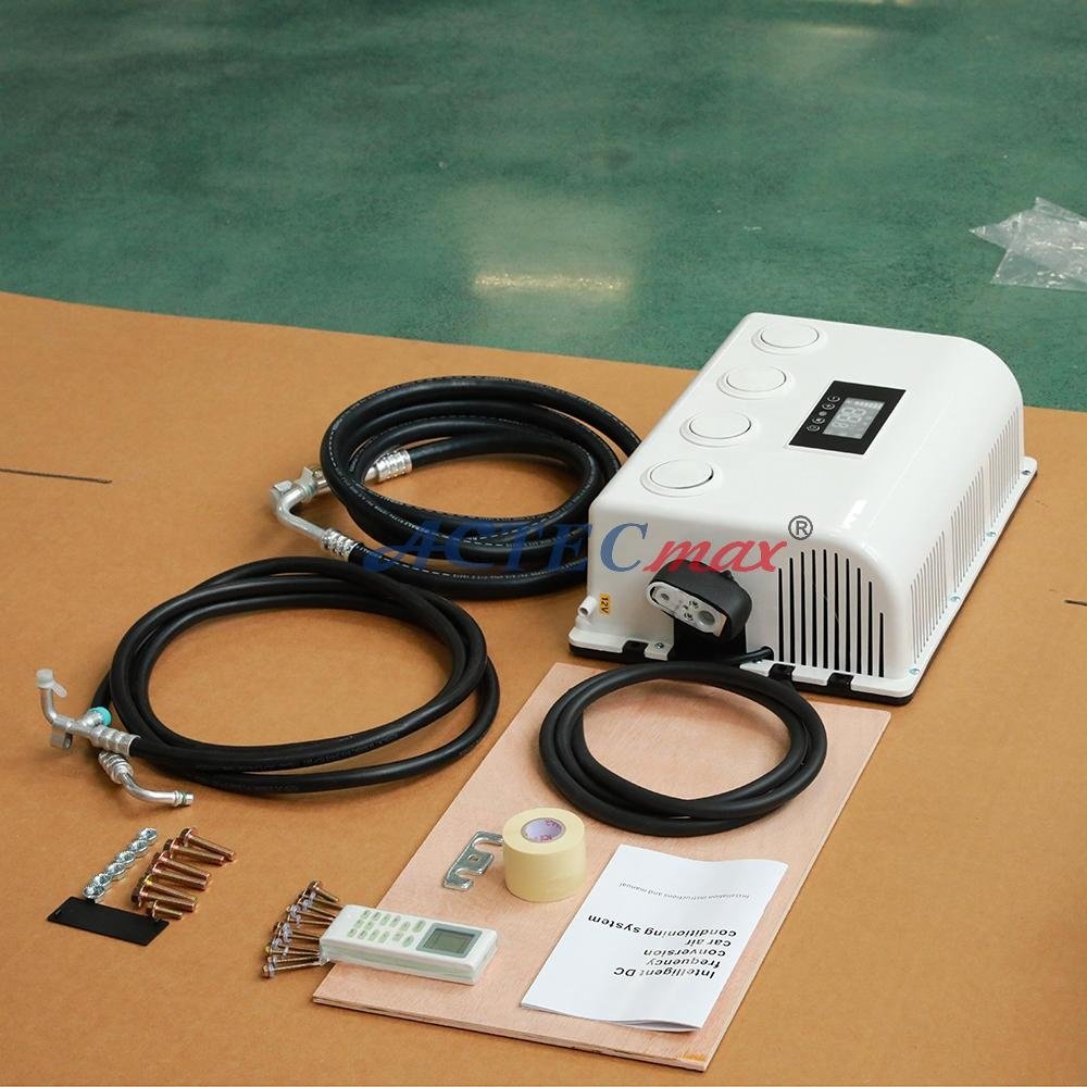 ACTECmax Universal Rooftop Car Air Conditioning AC.161.071.03 Battery 12 Volt Auto Parking Air Conditioner for Truck RV Vans