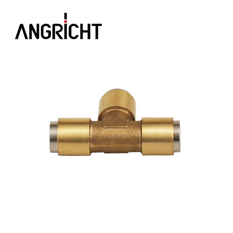 Wholesale Customizable Brass Push in Quick Coupling Connect Hose Fitting for Air Brake System Pressure Brass One Touch DOT