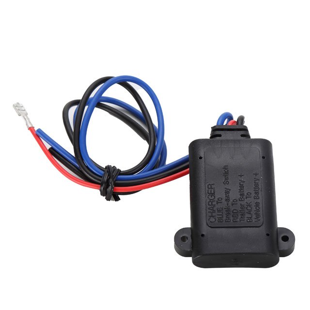 Trailer Accessories Kit Automotive Plastic 12-Volt Breakaway Battery Charger With Color Coded Wires