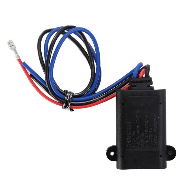 Trailer Accessories Kit Automotive Plastic 12-Volt Breakaway Battery Charger With Color Coded Wires