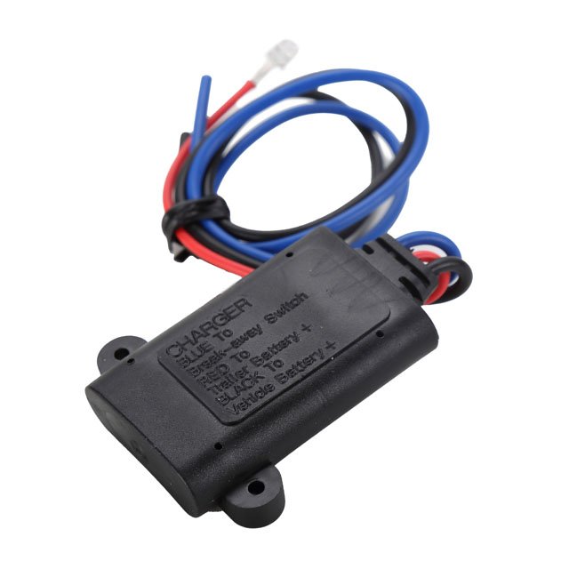 Trailer Accessories Kit Automotive Plastic 12-Volt Breakaway Battery Charger With Color Coded Wires