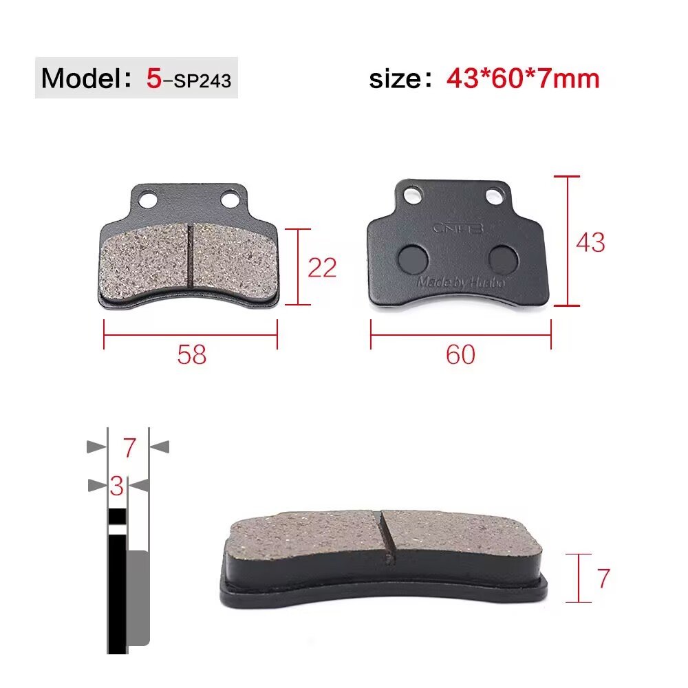 Motorcycle Brake Pads Electric Bike Shoe Pads Bicycle Friction Pads Motorcycle Accessories Brake Skins Assisted Bike Disc Brake
