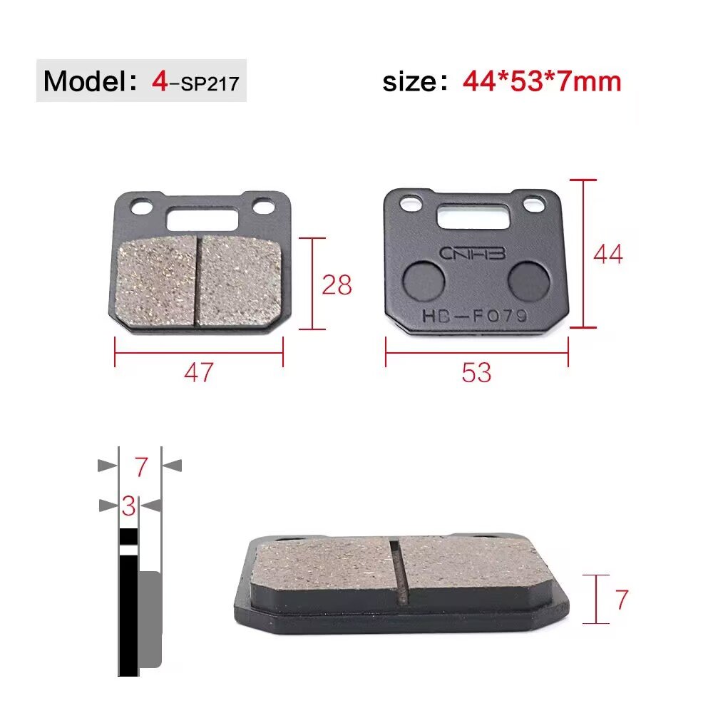 Motorcycle Brake Pads Electric Bike Shoe Pads Bicycle Friction Pads Motorcycle Accessories Brake Skins Assisted Bike Disc Brake