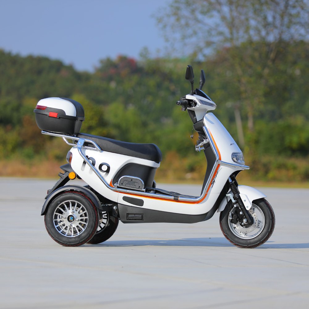 Wholesale 800W 3 Wheel Electric Bicycle Family Use Electric Moped 3 Wheels Electric Motorcycle for Adults