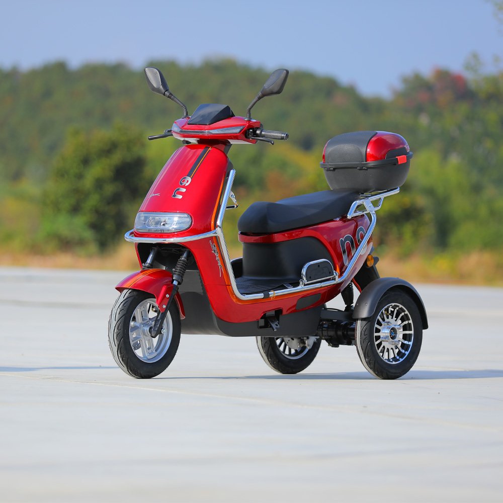 Wholesale 800W 3 Wheel Electric Bicycle Family Use Electric Moped 3 Wheels Electric Motorcycle for Adults