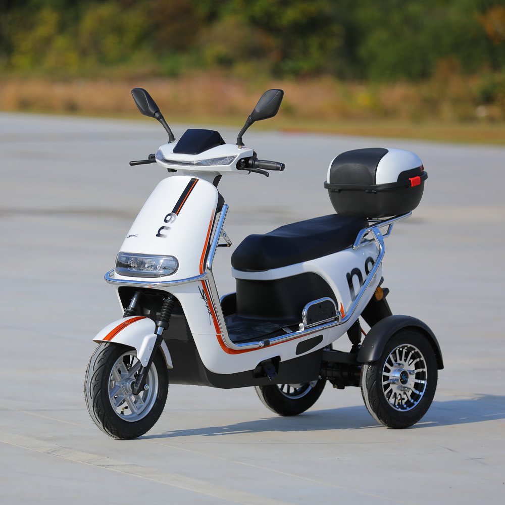 Wholesale 800W 3 Wheel Electric Bicycle Family Use Electric Moped 3 Wheels Electric Motorcycle for Adults
