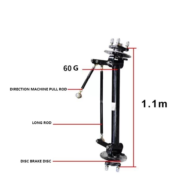 Length Can Be Customized Drum/disc Brake Electric Tricycle Four-wheeler Front Axle