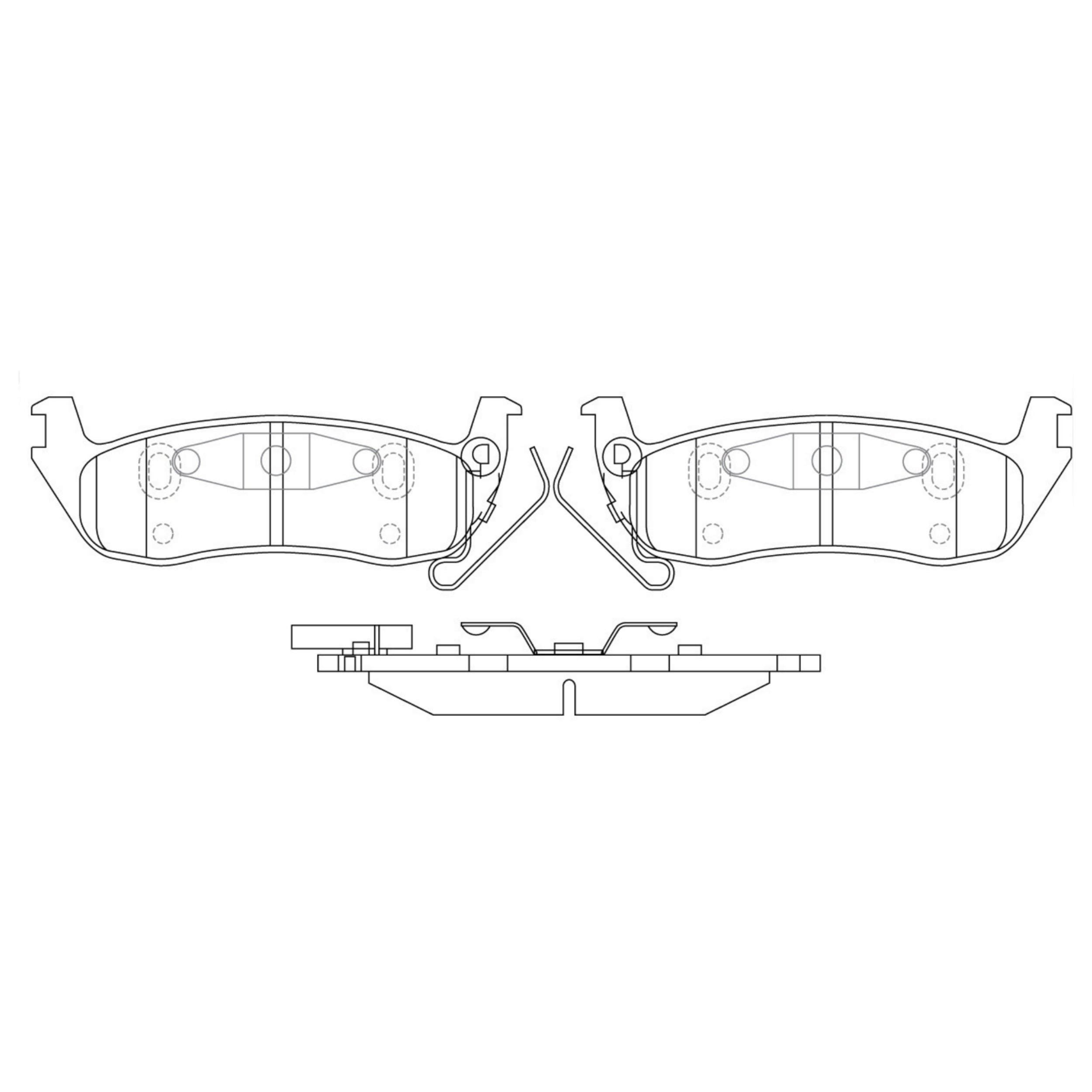 High Performance Factory Auto Parts Brake Pads (Pastillas De Freno) OEM Disc D1041/D1087/wva 24111/24113 Is Rear Axle Brake