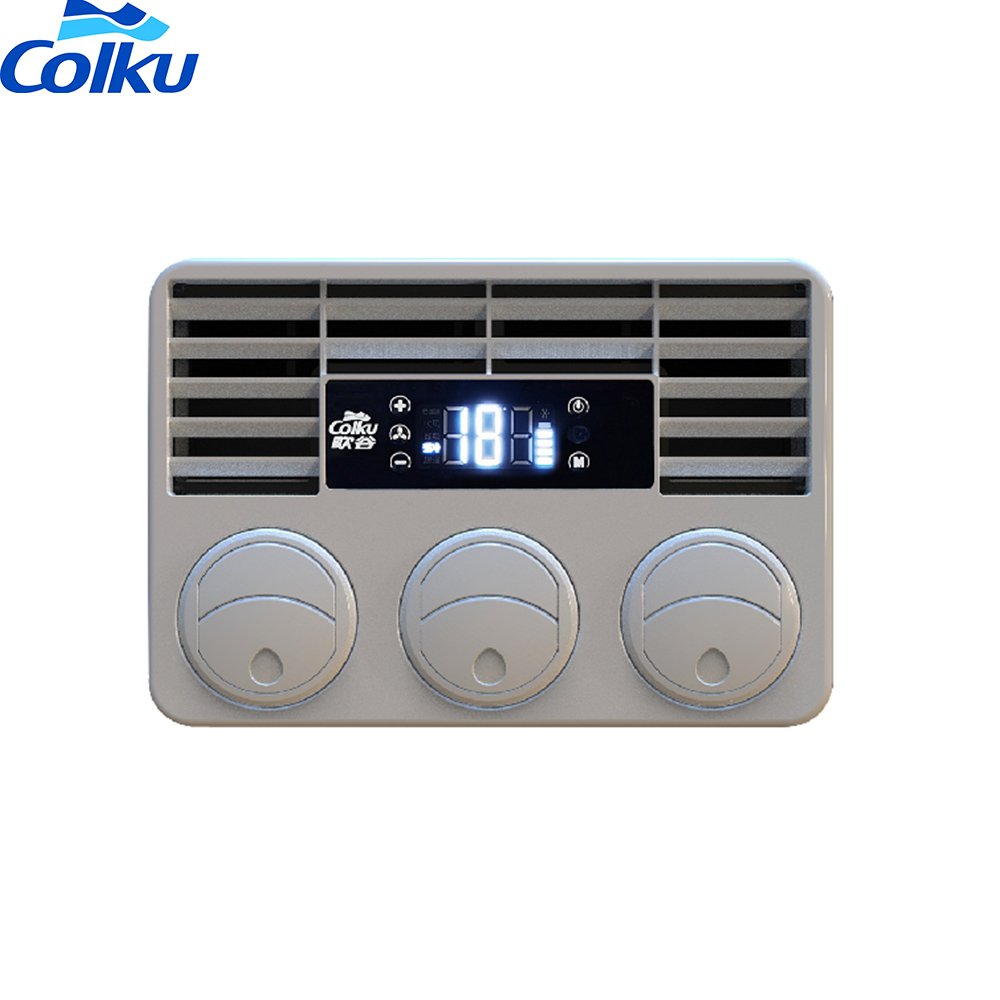 Colku Auto Parts Electric Parking Cooler Battery Power Truck Cab air Conditioner 24v for caravan Tractor Long Service Time
