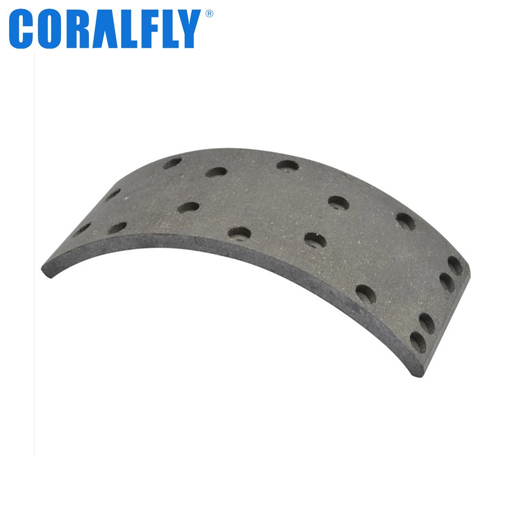 Coralfly High Quality 19580 Truck Shoe Man Brake Lining for Man 88502200076 81502200566 81502200569 88502200064 88502200068