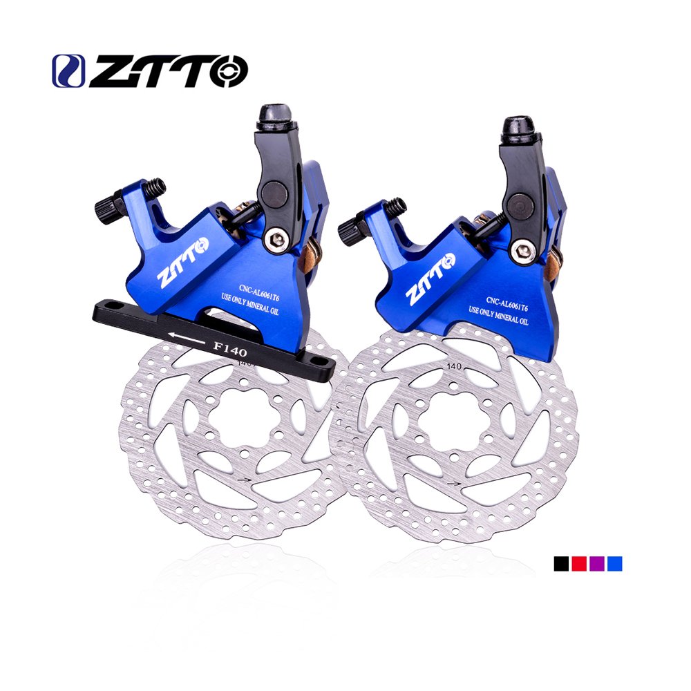 ZTTO Gravel Road Bike Hydraulic Disc Brake Flat Mount CX Rotor Brake Caliper CNC Bicycle Mechanical Wire Pull Cooling Pads 105