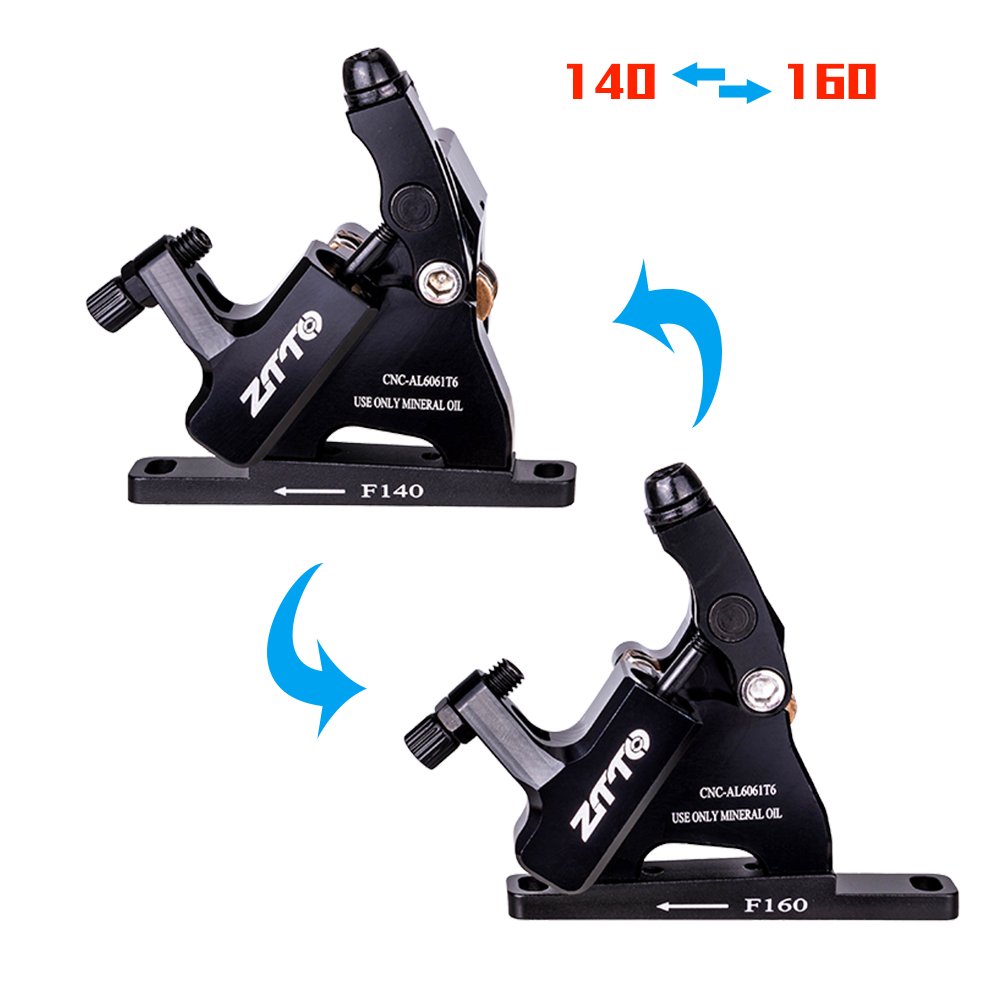 ZTTO Gravel Road Bike Hydraulic Disc Brake Flat Mount CX Rotor Brake Caliper CNC Bicycle Mechanical Wire Pull Cooling Pads 105