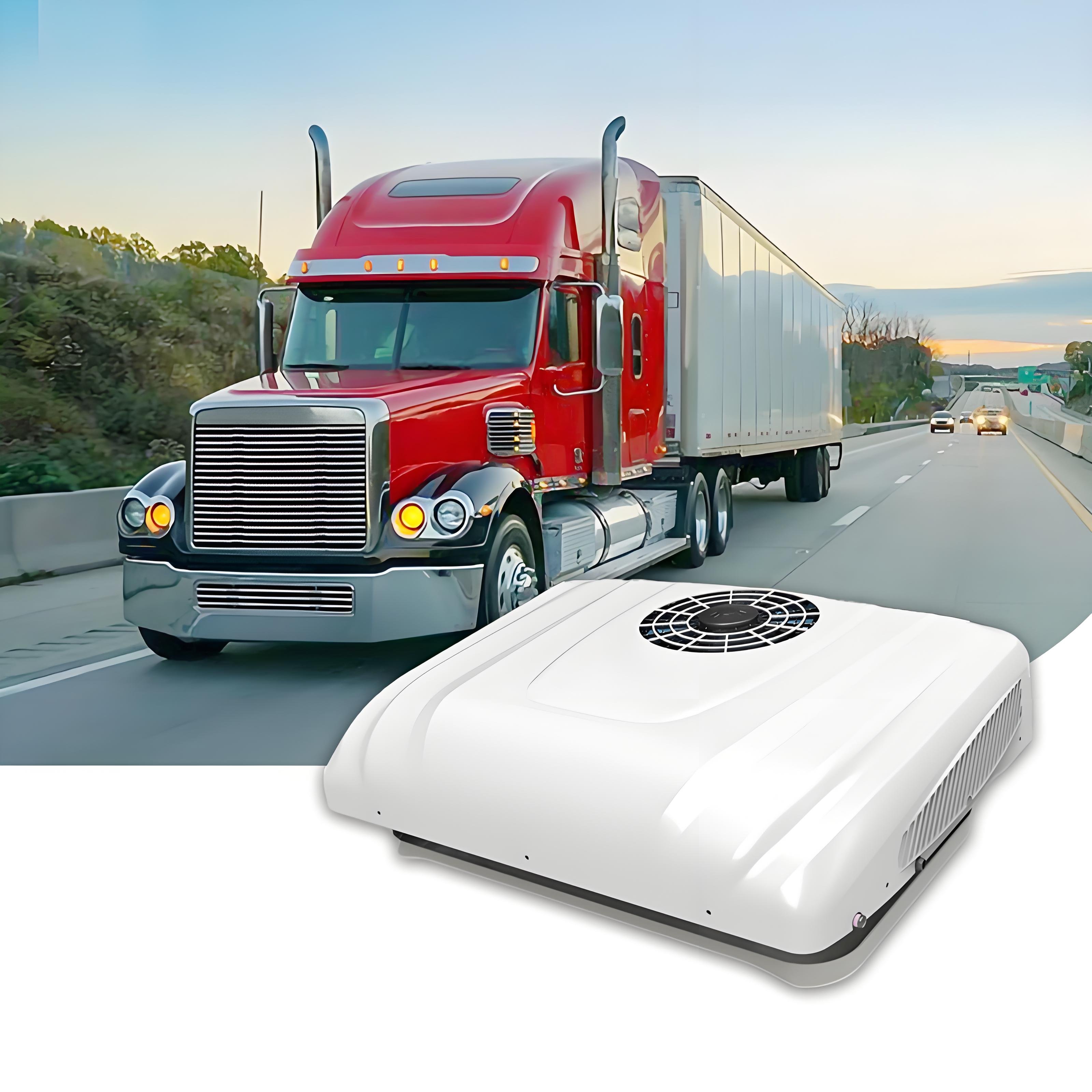 RGFROST Electric 12V 24V Rooftop Truck Car air Conditioning Camper Trailer air Condition While 8500BTU Parking air Conditioner
