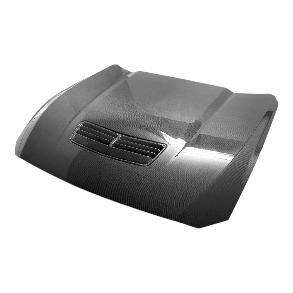 2024 002 Style Modified Carbon Fiber Fibre Front Engine Bonnet Hood Vent for Ford Mustang 2024