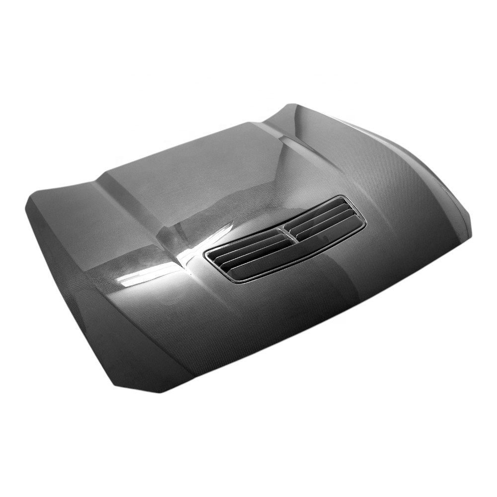 2024 002 Style Modified Carbon Fiber Fibre Front Engine Bonnet Hood Vent for Ford Mustang 2024