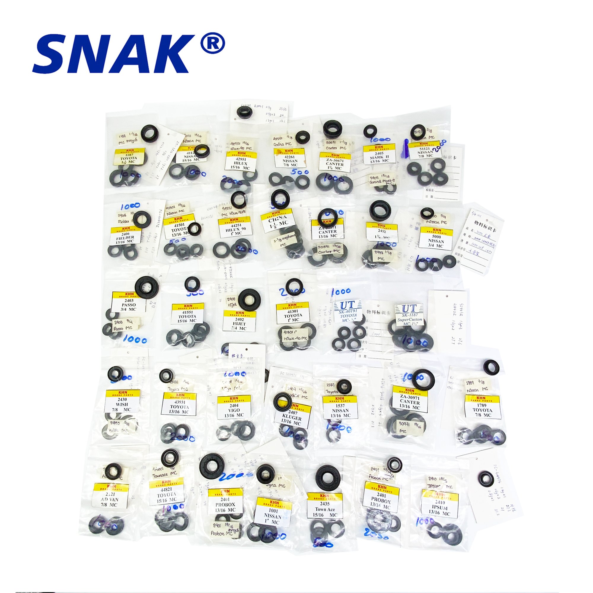 SNAK Factory Hydraulic Wheel Cylinder Rubber EDPM Brake Cup Seal Seiken Hiken Type OEM Customize Piston Seal Rod Seal