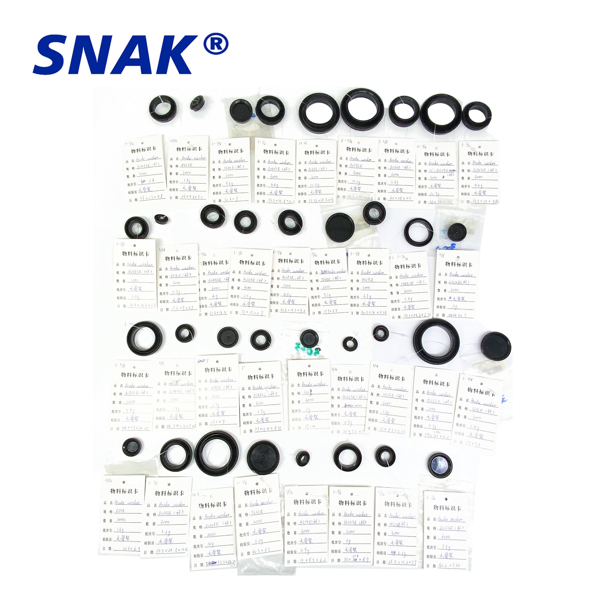 SNAK Factory Hydraulic Wheel Cylinder Rubber EDPM Brake Cup Seal Seiken Hiken Type OEM Customize Piston Seal Rod Seal