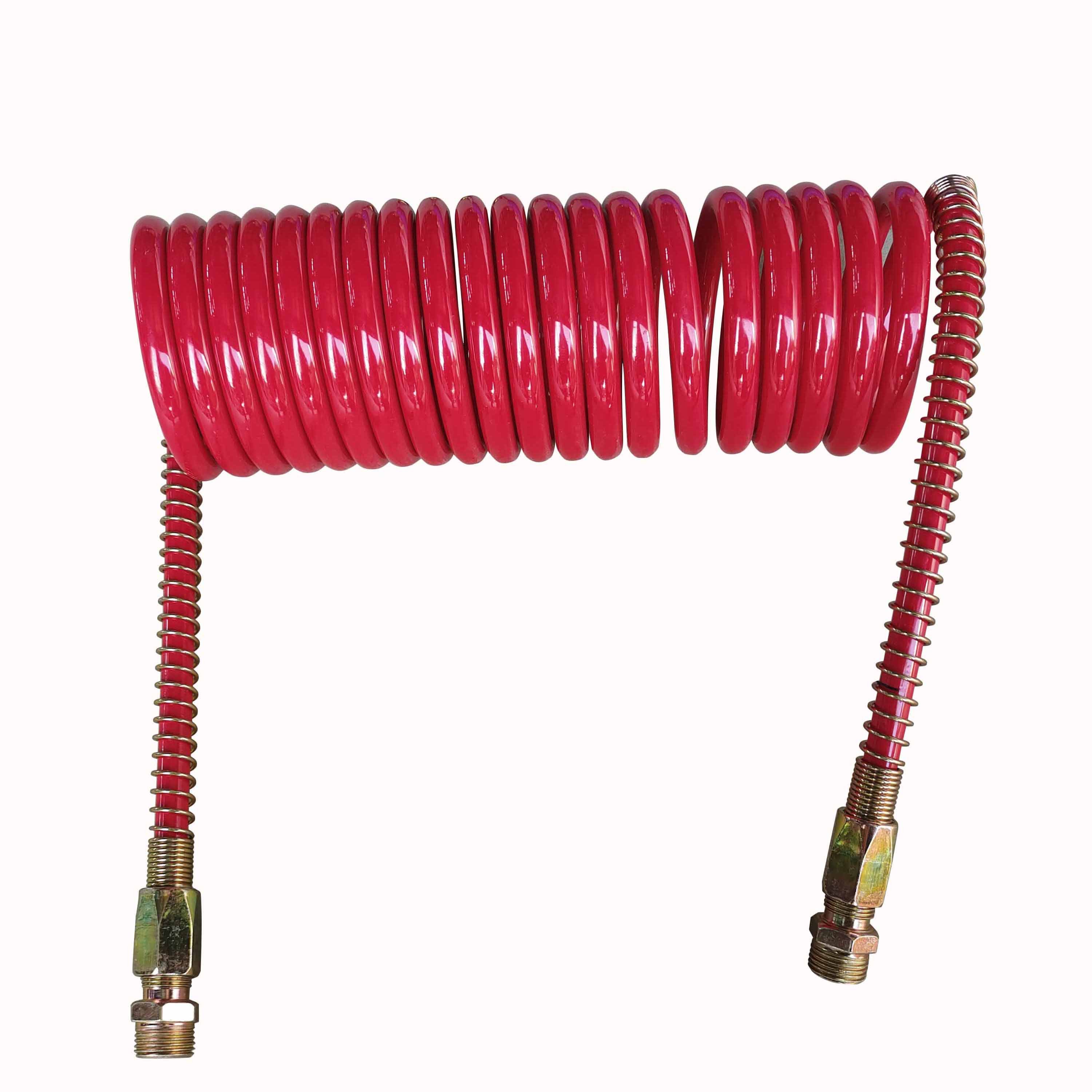 Quality Assurance Soft Nylon Flexible Spiral Trailer Coil Air Brake Hose for Semi-trailer Trucks