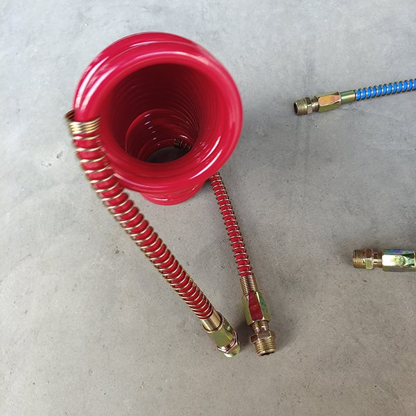 Quality Assurance Soft Nylon Flexible Spiral Trailer Coil Air Brake Hose for Semi-trailer Trucks