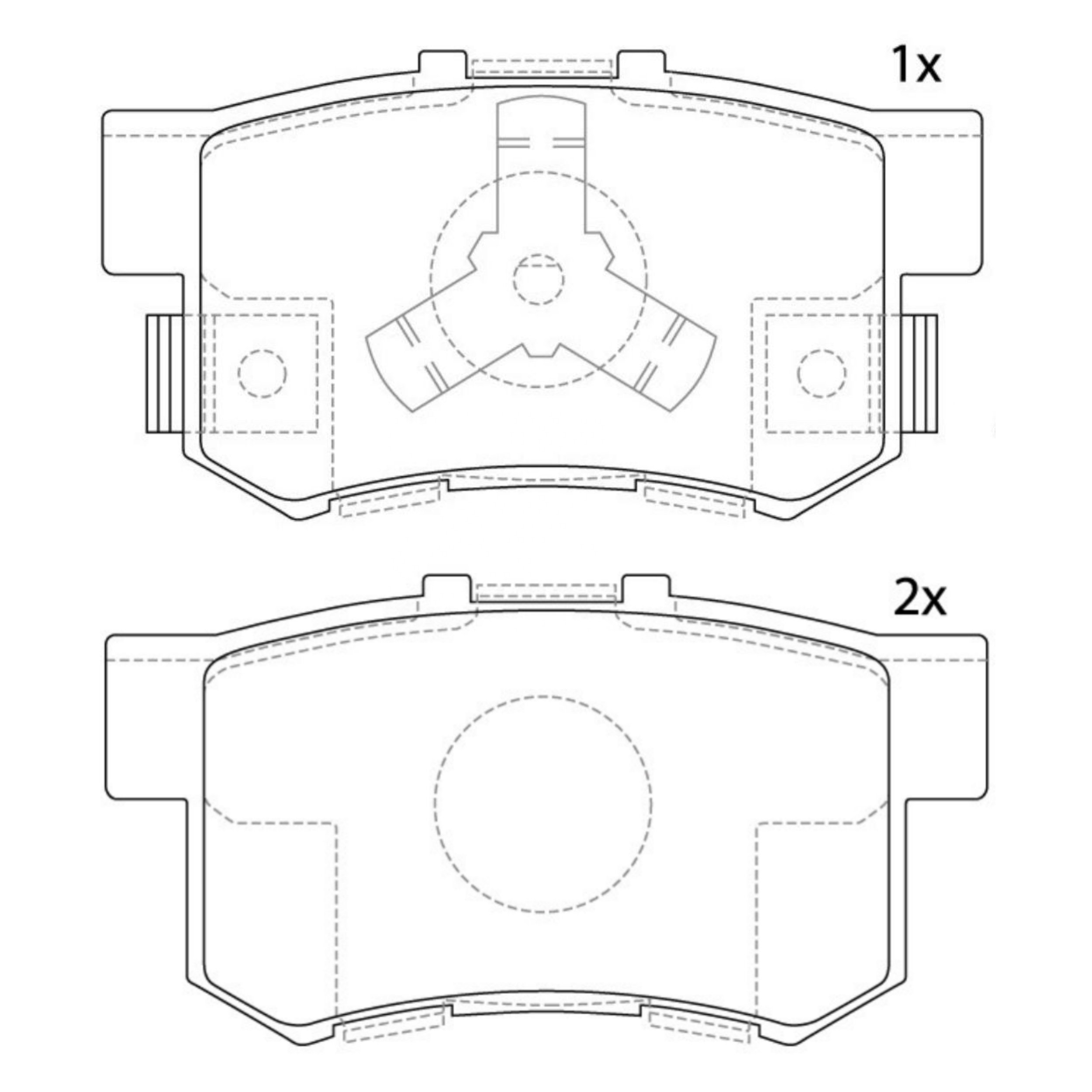 High Performance Factory Auto Parts Brake Pads (Pastillas De Freno) OEM Disc D1086/wva 23736/24231/24232 Is Rear Axle Brake