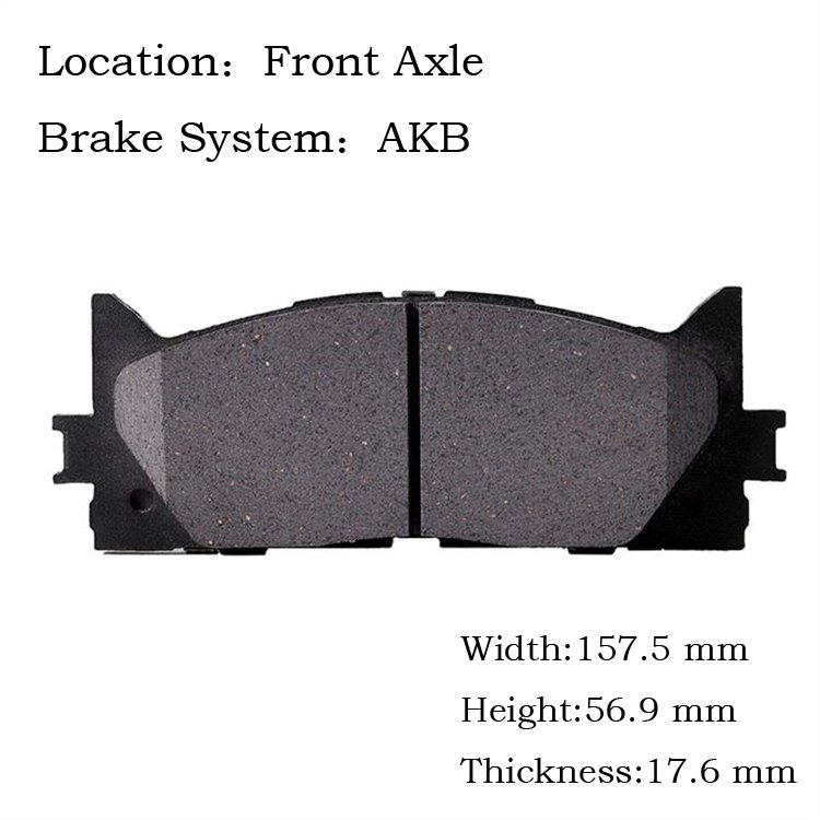 Factory Direct Sales Pastillas De Frenos Car Front Brake Pads 04465-06080 0446507010