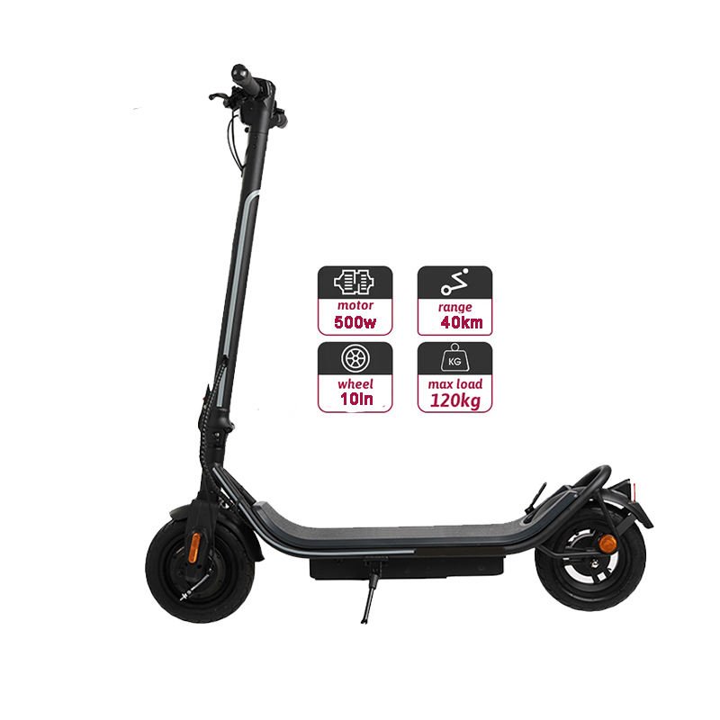 OEM&ODM 10 Inch City E Scooter Aluminum Alloy Foldable Lightweight 500w Power Battery Two Big Safe Electric Scooter