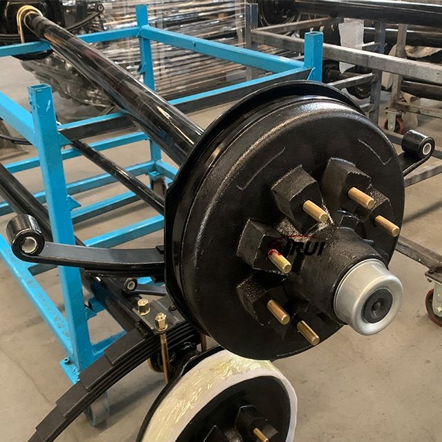 3"Tube 7k-7000 Lb Spring Trailer Axle - Straight Spindle, 12 Inch Electric Brakes, 93.5 HF /77.25 SC