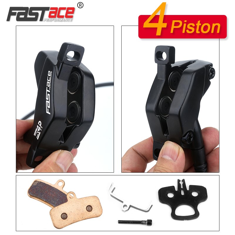 Fastace 4 Pistons Hydraulic Disc Brake E-bike Power Off Sensor Brakes for Surron XC Dirt Bike