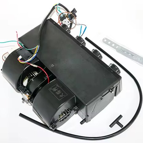 404 Universal Under Dash AC Evaporator 12V 24V Underdash A/C Air Conditioner Heater Unit Heat & Cool 4 Port HVAC Unit for Truck