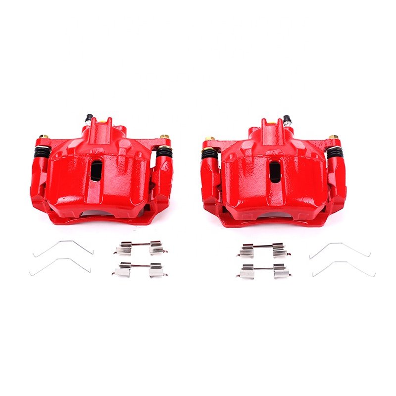 Pajero Brake Caliper Kit Front Drilled and Slotted Disc Rotor Brake Kit Coated Caliper Hardware Kits for HONDA