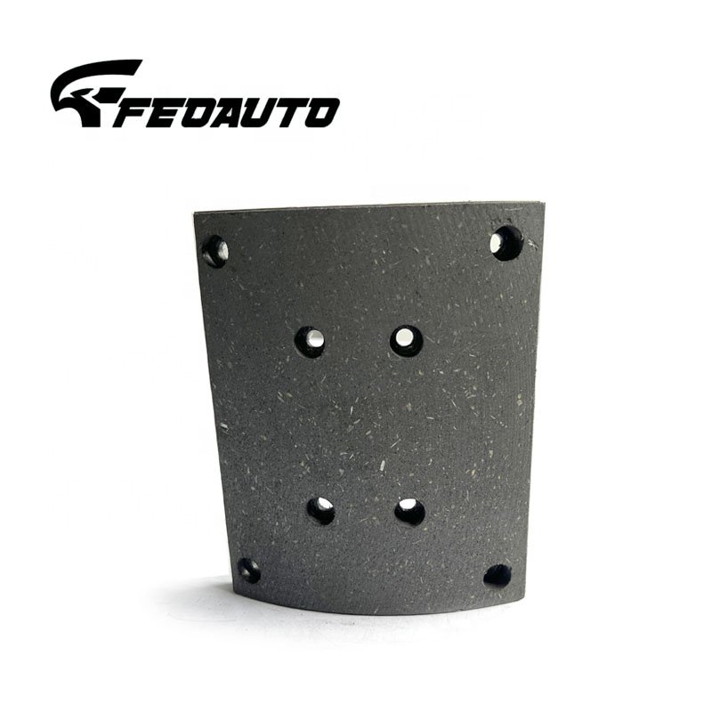 OEM Quality Truck Rear Axle Brake Shoes Ceramic Friction Drum Brake Lining WVA 19488 19496 MP36 For MN MB