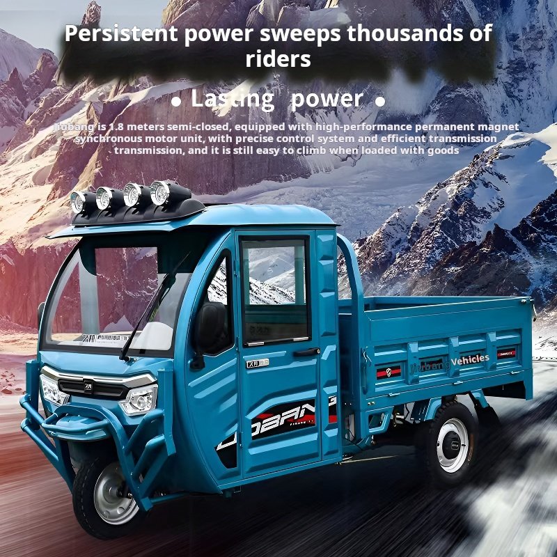 Safest Cheapest and Most Popular 60V 1000W Freight Electric Tricycle in 2023