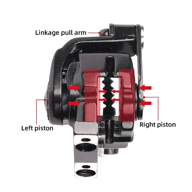 NUTT S6T Road Bike Disc Brake Flat Mount Caliper Front Rear Set 140mm 160mm G3 HS1 Rotor Mechanical Line Pull Flat Bicycle Brake