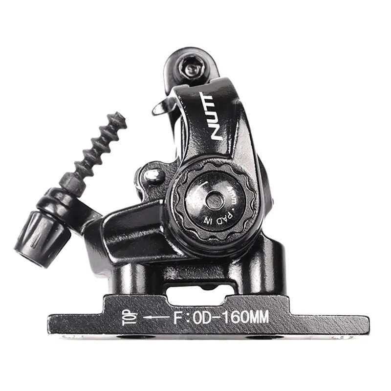 NUTT S6T Road Bike Disc Brake Flat Mount Caliper Front Rear Set 140mm 160mm G3 HS1 Rotor Mechanical Line Pull Flat Bicycle Brake