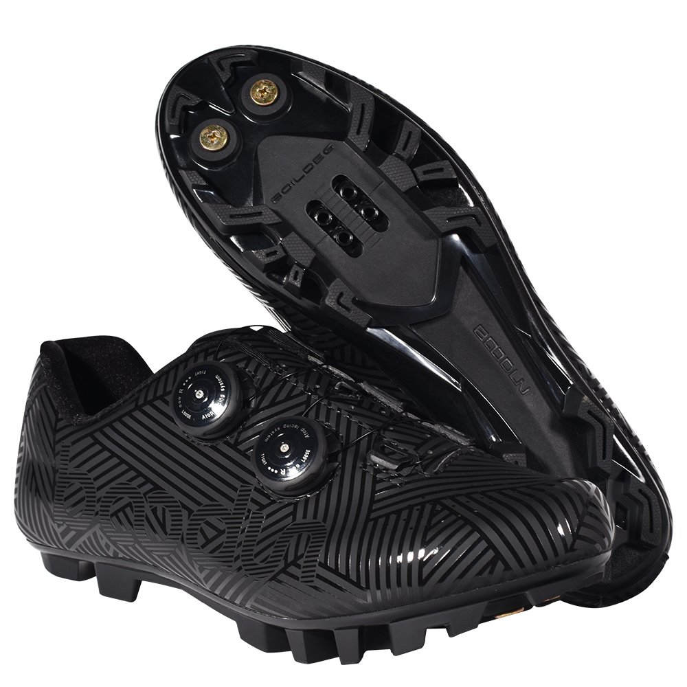 HBG 1213 New Cycling Shoes Outdoor Anti-skid Bicycle Brake Shoes Carbon Fiber Cleats Road Bike Lock Shoes