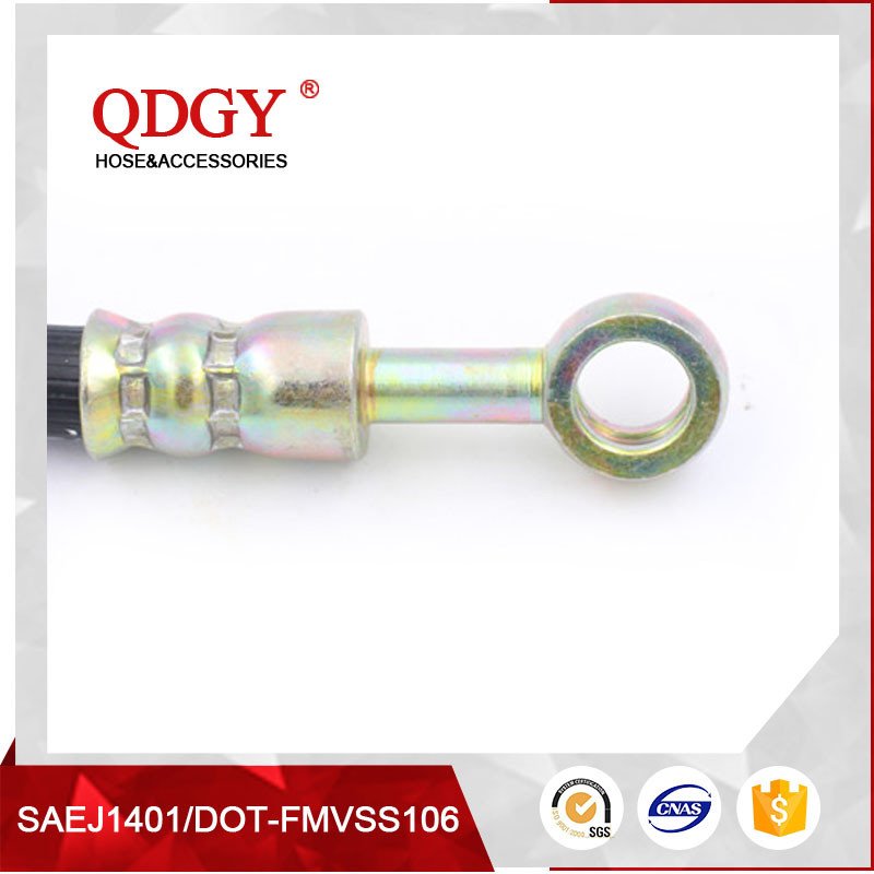 SAE J1401 FMVSS106 Certified Motorcycle Brake Hose Durable Steel & Rubber Material Auto Brake Hoses