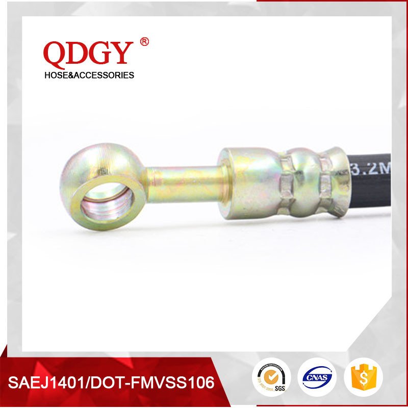 SAE J1401 FMVSS106 Certified Motorcycle Brake Hose Durable Steel & Rubber Material Auto Brake Hoses
