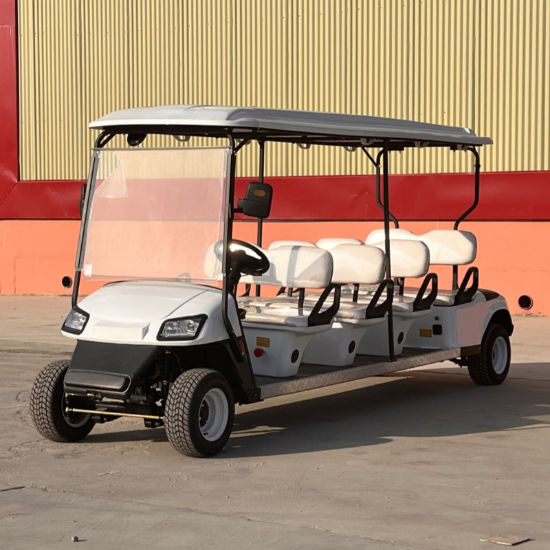 Club Car Metal Steel 2/4/6/8 Seat Electric Car Hunting Golf Cart Electric Golf Scooter Off Road Golf Cart with Curtis Controller