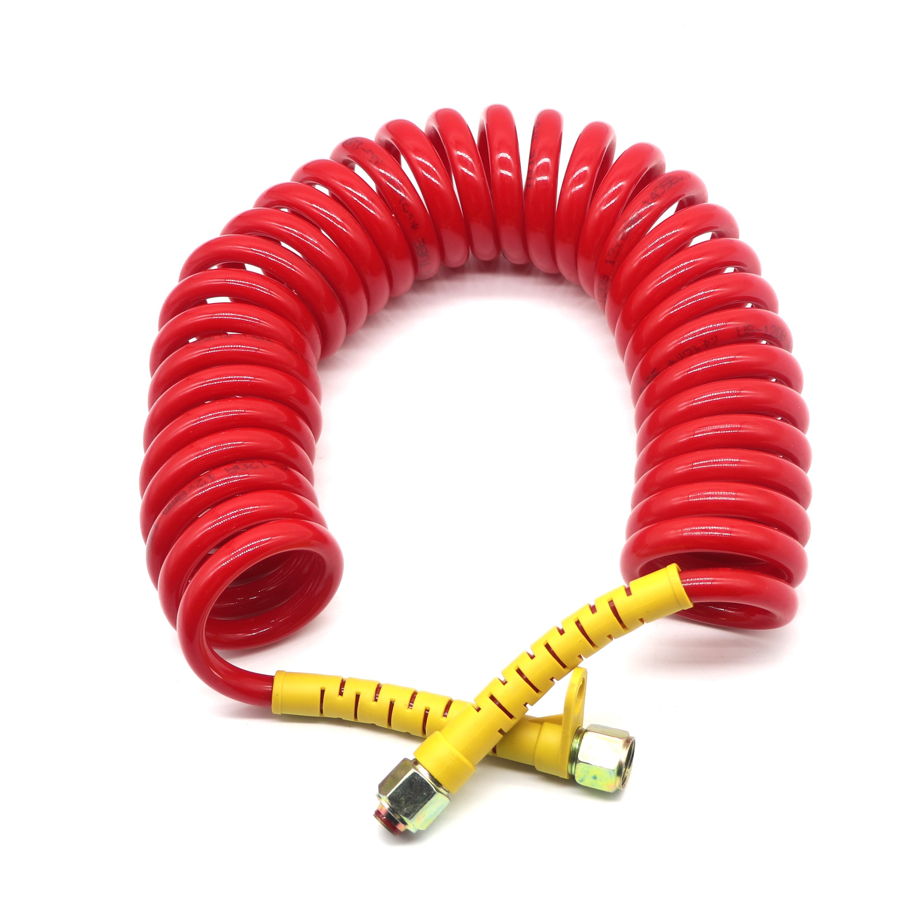 SYD-1194 Auto Trailer Pneumatic Brake Coils pa Nylon Tubes Spiral Brake Hose air Coils for Truck(BLUE and RED)